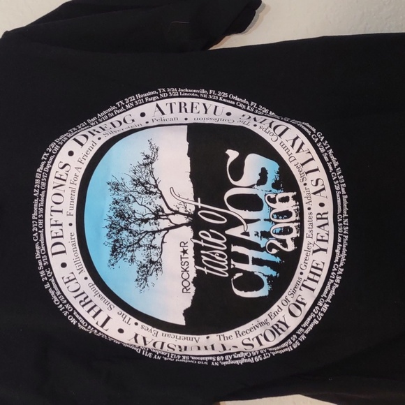 NEW NEVER USED TASTE OF CHAOS 2006 CONCERT TSHIRT SIZE M - Picture 10 of 10